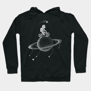 Astronaut Space Moon Stars Bike Planets Gift Rocket Universe Hoodie